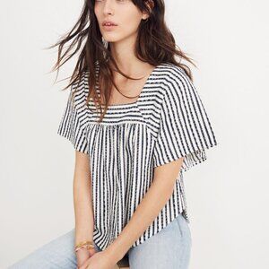 Madewell Texture & Thread Butterfly Top in Isley Stripe